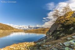 Il lago Arcoglio e il gruppo del Bernina